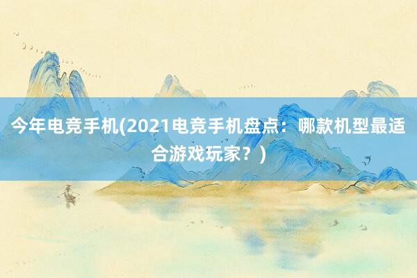 今年电竞手机(2021电竞手机盘点：哪款机型最适合游戏玩家？)