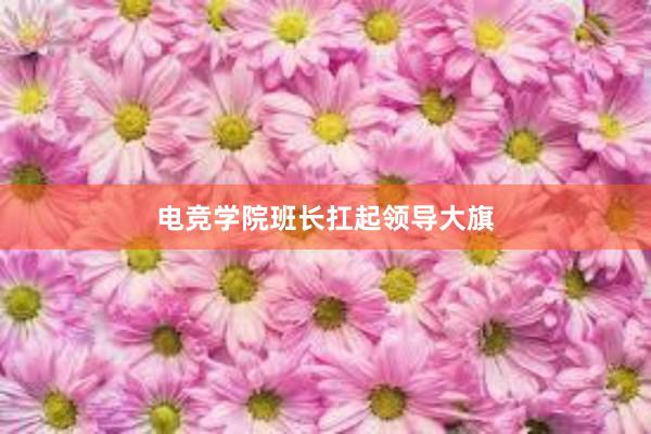 电竞学院班长扛起领导大旗